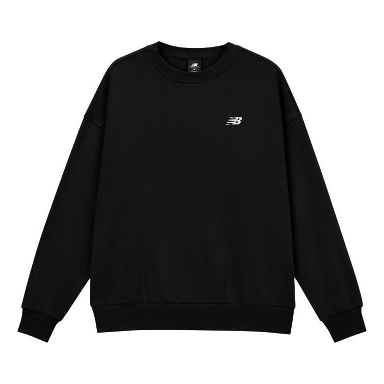 New Balance Casual Pullover Sweatshirt Asia Sizing 'Black' AMT33344-BK