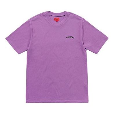 Supreme SS18 Mesh Arc Logo Tee Purple Logo Tee SUP-SS18-172