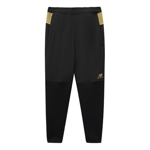 New Balance Sports Track Pants Asia Sizing 'Black Gold' AMP11334-BK
