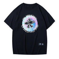 PJ's Vigor Multi-Color Pattern Printing Short Sleeve Unisex Black 20SSTS10202-P