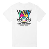 (WMNS) Vans Logo Printing Round Neck Short Sleeve White VN0A4MNBWHT