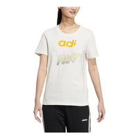 (WMNS) adidas neo Logo T-shirt 'White' HS8821