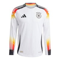 adidas Germany 24 Long Sleeve Home Authentic Soccer Jersey Asia Sizing 'White' IZ1619