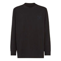 Men's FENDI SS21 Solid Color Long Sleeves Black FY1078A6P1F0QA1