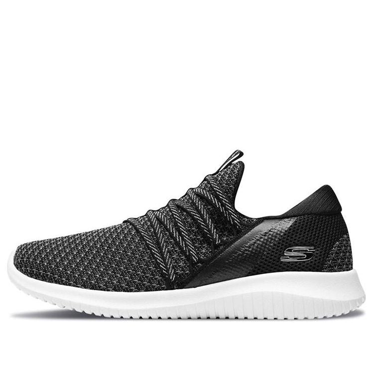 (WMNS) Skechers Ultra Flex 'Black White' 12849-BKW