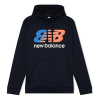 New Balance Tenacity Performance Hoodie Asia Sizing 'Navy Orange' AMT21021-ECL