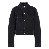 Men's KENZO Cotton Denim Long Sleeves Jacket Black FA65DB5302ED-99