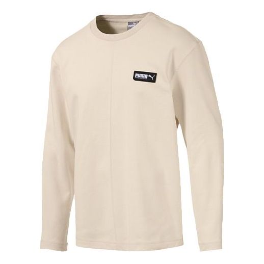 PUMA Patch Small Logo Pullover Creamy White 580170-89