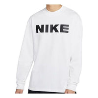 Nike Sportswear Round Neck Pullover Long Sleeves T-shirt White CU8913-100