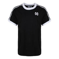 (WMNS) adidas originals Round Neck Pullover Short Sleeve Black DV2664