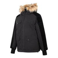 (WMNS) New Balance Winter Windproof Coat Asia Sizing 'Black Brown' AWJ24306-BK