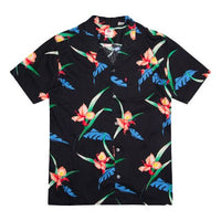 Men's Levis Loose Printing Short Sleeve Shirt Black 72625-0015