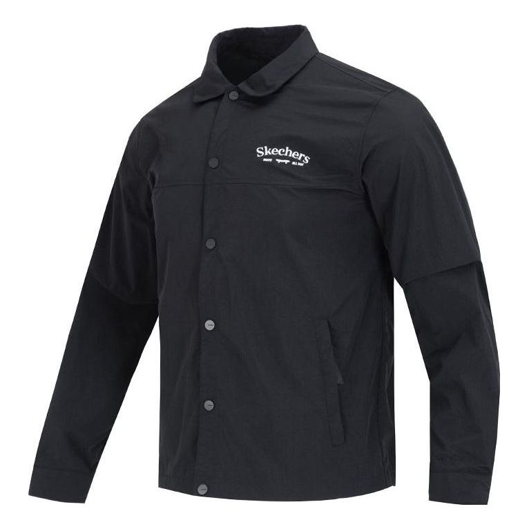 Skechers Casual Jacket 'Black Yellow' L223M028
