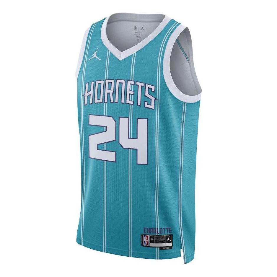 Air Jordan Charlotte Hornets Swingman Jersey 'Blue White' DN1998-421