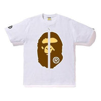 BAPE 2ND APE TEE Ape Head Printing Short Sleeve Unisex White BAPE-SS18-118