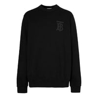 Men's Burberry Printing Logo Round Neck Pullover Black 80318751
