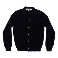 COMME des GARCONS PLAY FW25 x Invader Double Pixel Heart Cardigan 'Navy' AZ-N088-051-2