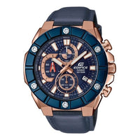 CASIO EDIFICESeries Men'ses Black/Golden Mens Blue Analog EFR-569BL-2AVUEF