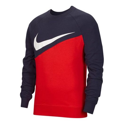 Nike Sportswear Round Neck Sports Sweater Men's Red CV9153-657