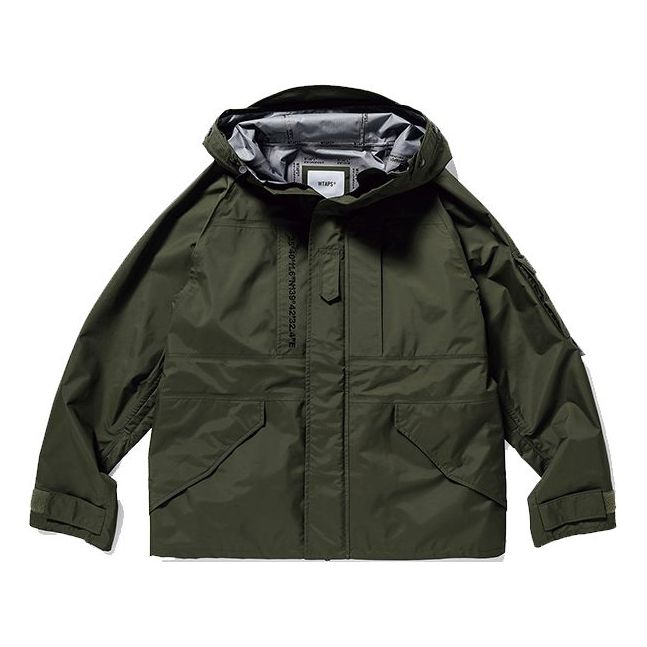 WTAPS Sherpa hooded Interchange Jacket Green 192BRDT-JKM03-OD