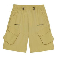 New Balance Logo Cargo Pocket Shorts Asia Sizing 'Khaki' AMS12374-PEB