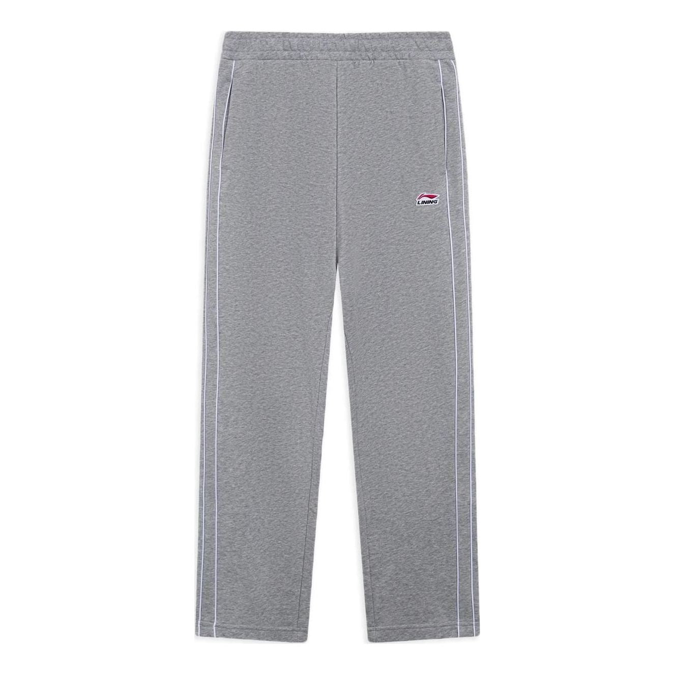 Li-Ning Striped Logo Pants 'Grey' AKLS997-2