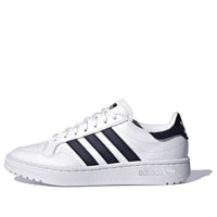 (GS) adidas originals Team Court J 'White Black' EF6815
