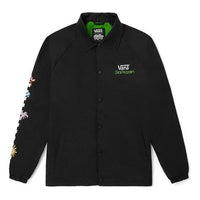 Men's Vans Solid Color lapel Breathable Long Sleeves Loose Jacket Black VN0A5KEYYXE