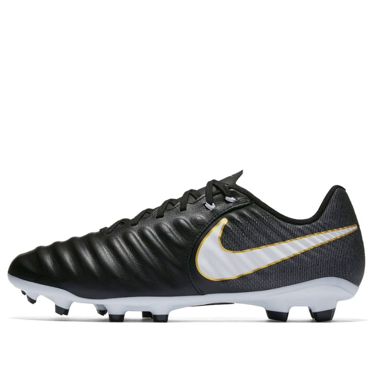 Nike Tiempo Ligera IV FG 'Black White Gold' 897744-002