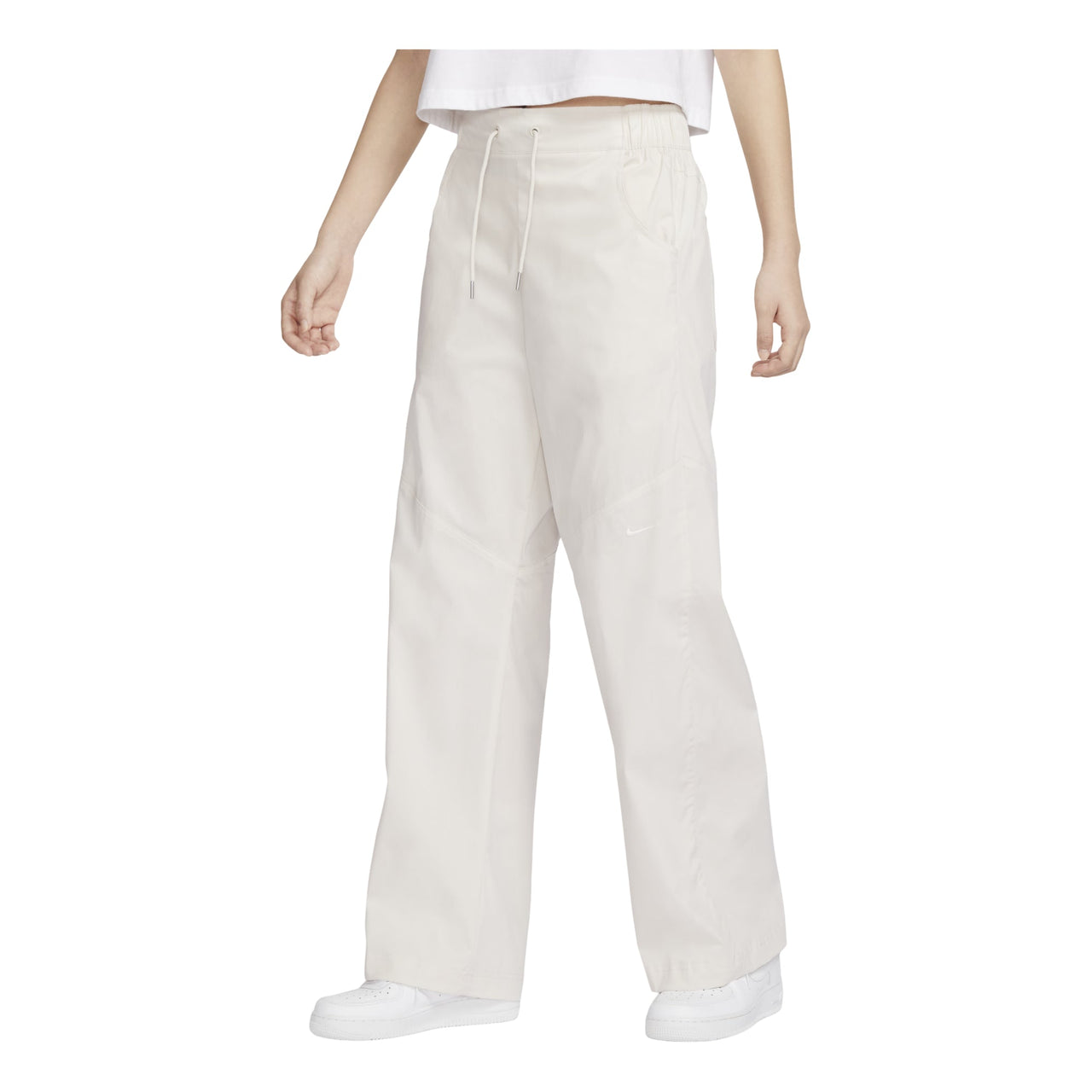 (WMNS) Nike Sportswear Essentials Woven High-Rise Pants 'Beige' FB8285-104
