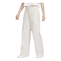 (WMNS) Nike Sportswear Essentials Woven High-Rise Pants 'Beige' FB8285-104