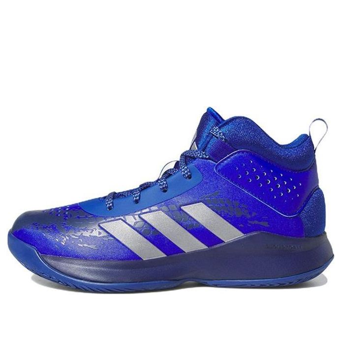 (GS) adidas Cross Em Up 5 Wide 'Royal Blue Silver Metallic' HQ8495