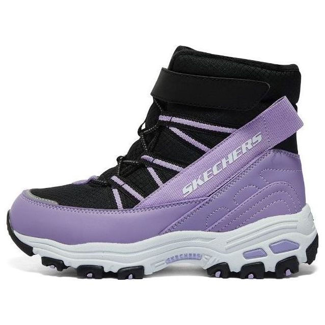 (GS) Skechers Winter Comfy Boots 'Black Purple' 664200L-BKLV