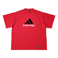 Balenciaga x adidas Oversized T-Shirt 'Red' 712398TNVA66278