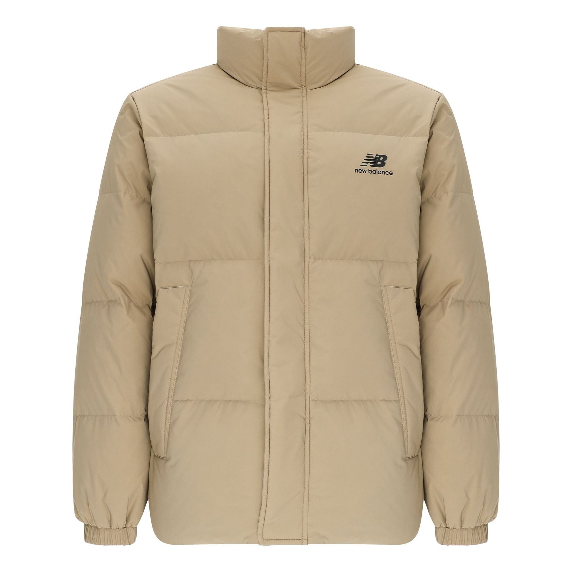 New Balance Logo Sports Down Jackets Asia Sizing 'Beige' AMJ24359-TWD