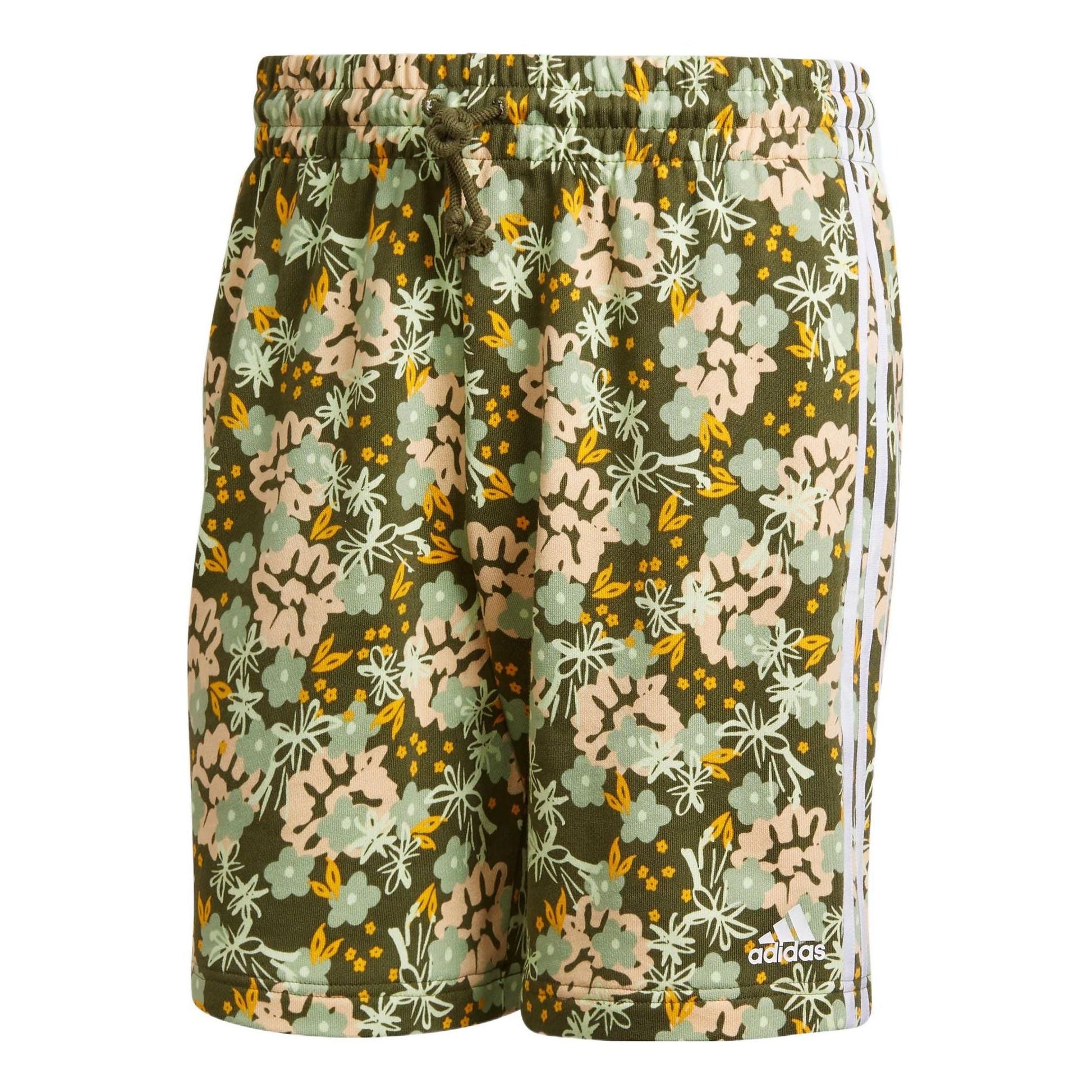 adidas M SHORT Full Print Straight Lacing Sports Shorts Green HS3506