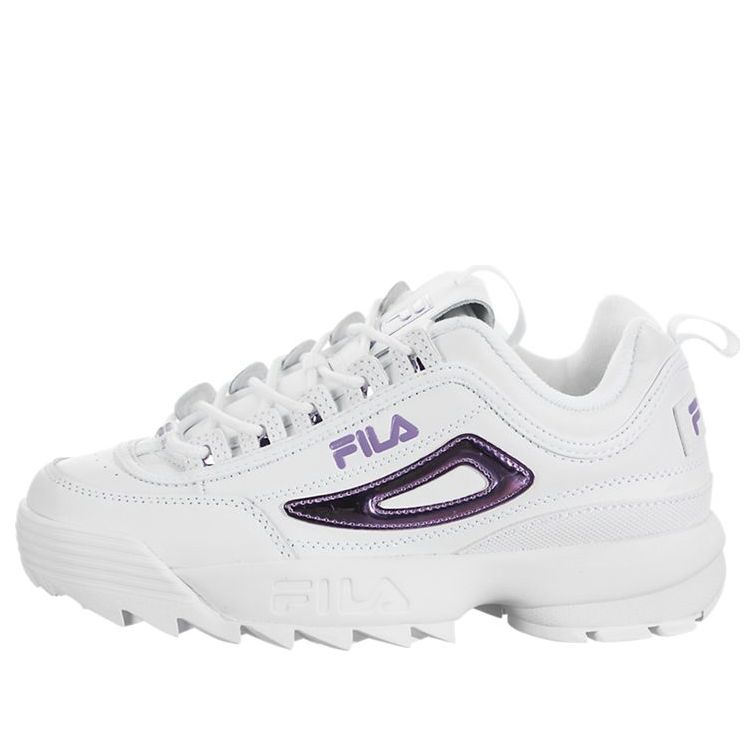 FILA Disruptor 2 Low Top Clunky Sneaker White/Purple 5FM00702_153