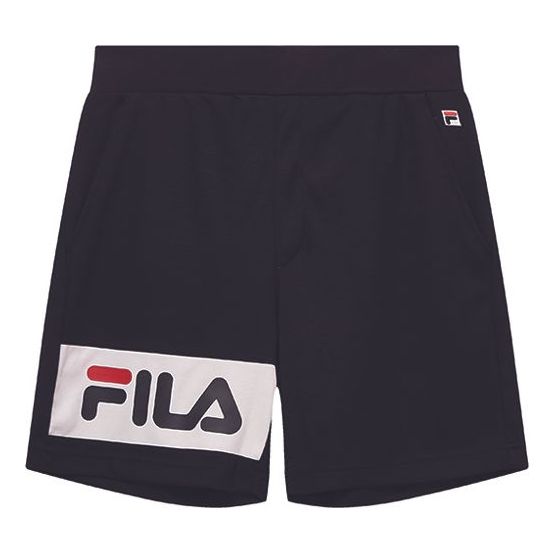 FILA Logo Printing Knit Sports Shorts Blue F51M948603A-NV