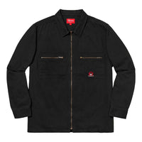 Supreme FW18 Vampire Denim Zip Up Shirt Black SUP-FW18-266