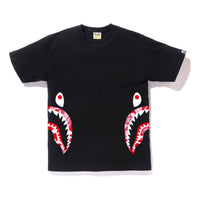 BAPE ABC Side Shark Tee Short-sleeved Unisex Black/Pink BAPE-SS18-072