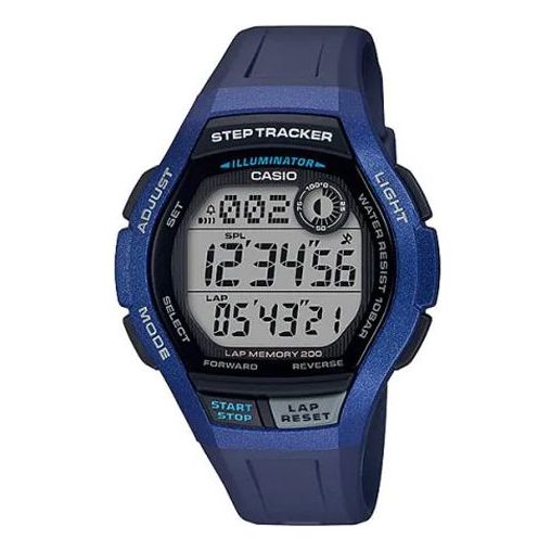 CASIO Male SPORTS GEAR Japan / South Korea Fashion Waterproof Mens Blue Digital WS-2000H-2AJH