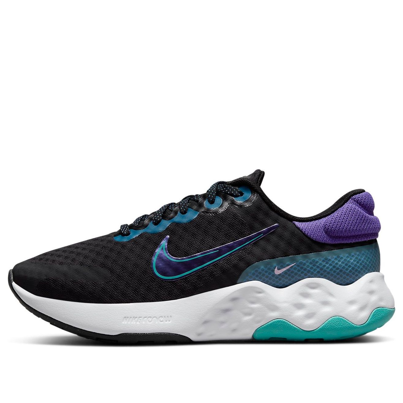 (WMNS) Nike Renew Ride 3 'Black Dark Iris' DC8184-005