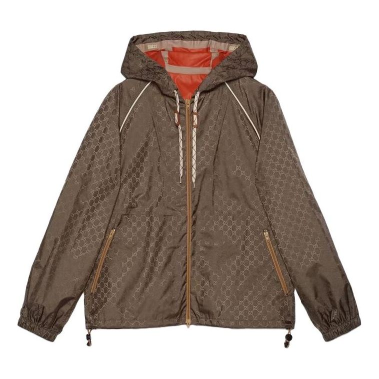 Gucci GG Fabric Zip Jacket 'Dark Brown' 755546-Z8BJK-2079