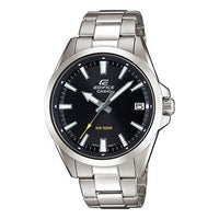 CASIO EDIFICE Stainless Steel Strap Mens SilverBlack Analog EFV-100D-1AVUEF