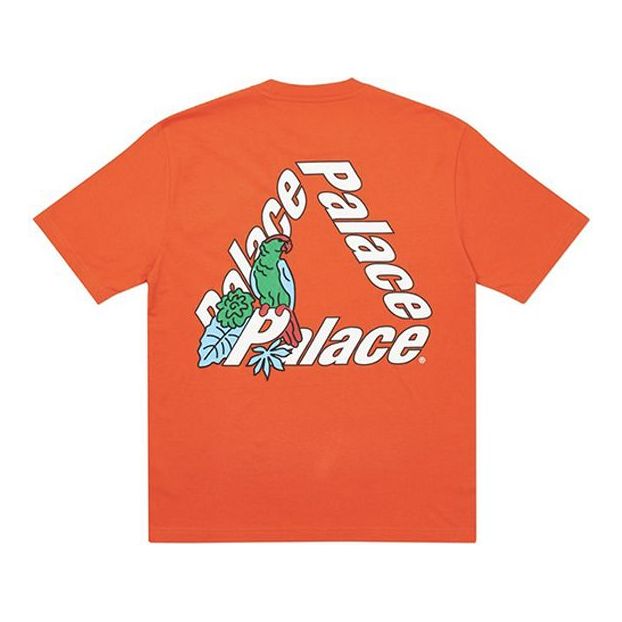 PALACE Parrot PALACE-3 Alphabet Printing Short Sleeve Unisex Red P19TS215