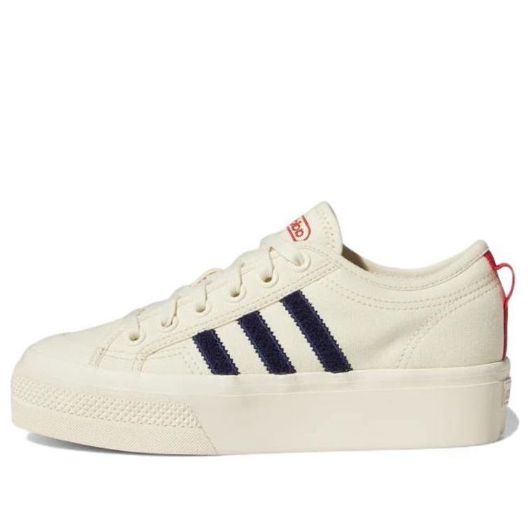 (WMNS) adidas Nizza Platform 'Cream White Night Sky' HQ1481