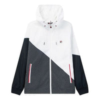 FILA Sports Contrasting Colors Woven Jacket White F11M021704F-WT