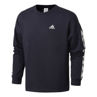 adidas logo Printing Round Neck Casual Sports Pullover Blue GL2216