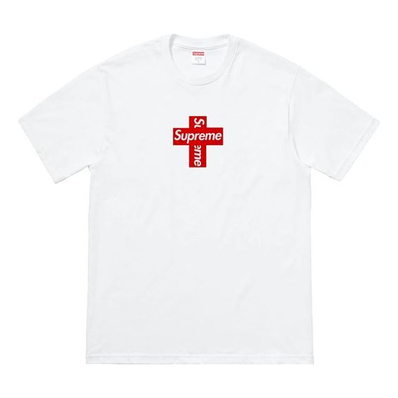 Supreme Week 17 Cross Box Logo Tee LogoT SUP-FW20-371-WHI