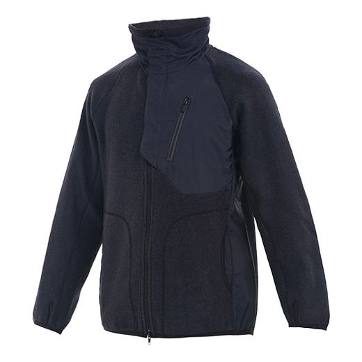 Men's Y-3 Casual Stand Collar Straight Jacket Gray GK4376
